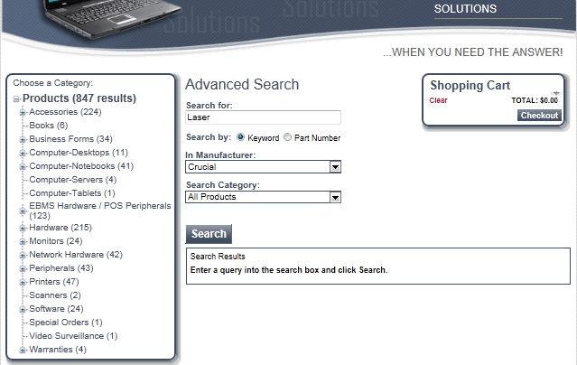 Advanced Features Please contact an Eagle Business Software representative to add this option to your e-commerce website.