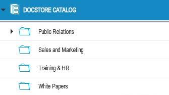 Click the From DocStore Catalog button in the Order Documents menu to start your order.