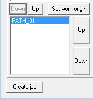 6.5 Create Job 6.5 Create Job Procedure 1. Press the "Down" button.
