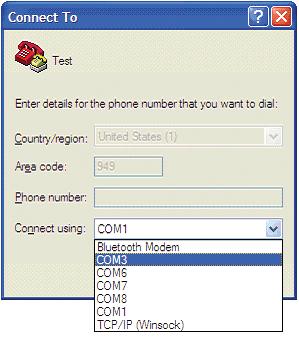 Advanced Configuration 4 Specify COM port When prompted for the COM port number being used, make sure to select the correct one.