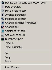 1.4. Layout of user interface and functions 1.4.5. 3D view context menu The context menu of the 3D view (right-click) contains several important additional commands.