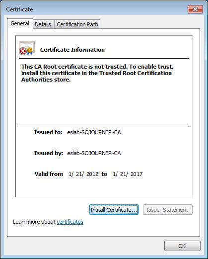 environment. It must be the same Root CA that has authority over the certificate signing chain that signed the RADIUS server s certificate.