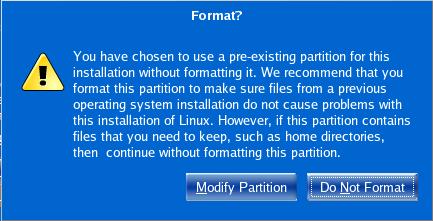 Confirming partitions to be formatted 2.6 Boot loader configuration GRand Unified Bootloader or GRUB is the bootloader of Asianux 2.0 system. It supports Asianux 2.