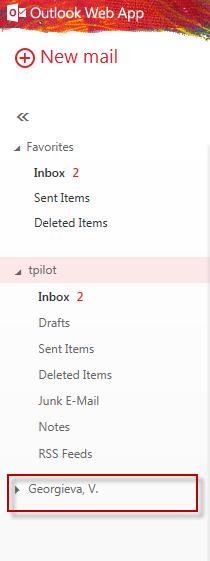 To return to your own mailbox, repeat the steps above and type your own name.