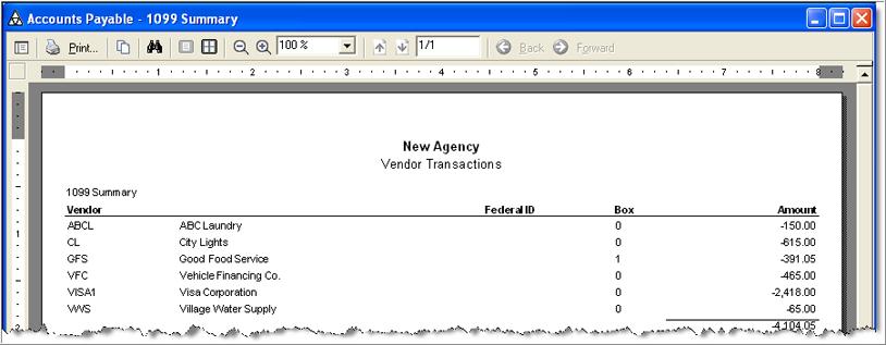 7 ACCOUNTS PAYABLE REPORTS Running Vendor Transaction Reports In this field: Primary Sort Order Secondary Sort Order Enter or select: The order you want the vendors to appear in: Vendor Code, Vendor