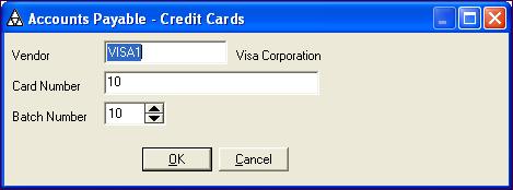 9 MODULE SETUP Setting Up Credit Cards Modifying Credit Cards 1.