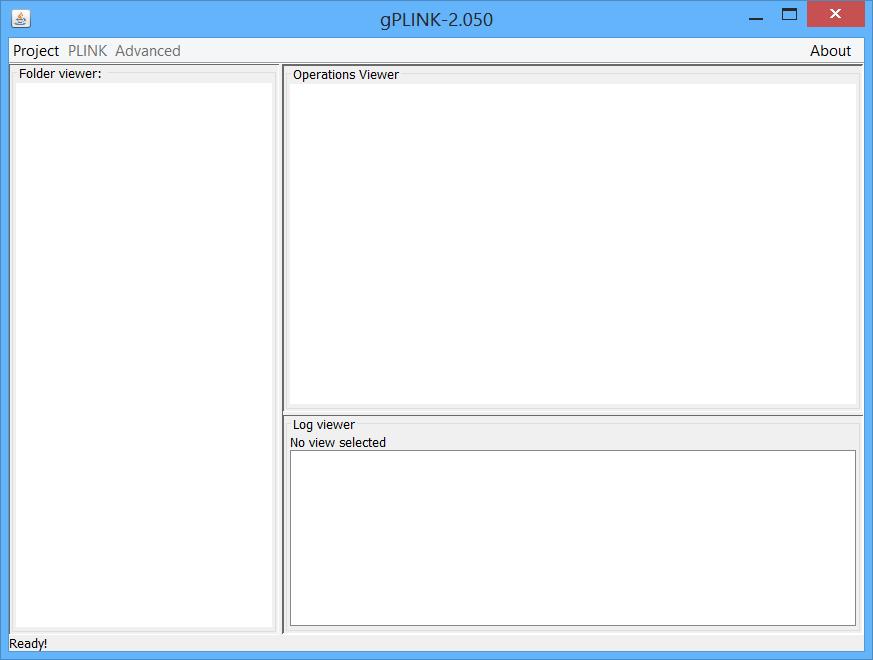 Step 1B: Starting gplink A window should appear similar to the