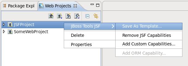 Adding Your Own Project Templates Note: Some application servers provide their own JSF implementation libraries. To avoid conflicts you should not add JSF libraries while adding JSF capabilities.