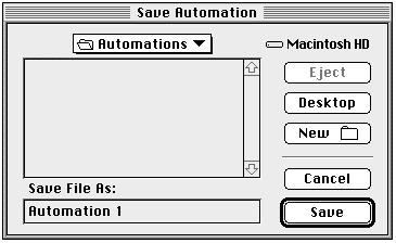 OPENLAB Saving the automation 1. Select Save from the File menu.