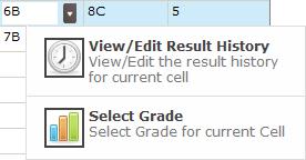 05 Using Marksheets Viewing/Editing/Deleting Marks History All editable cells in the marksheet provide access to the student s marks history for that aspect.