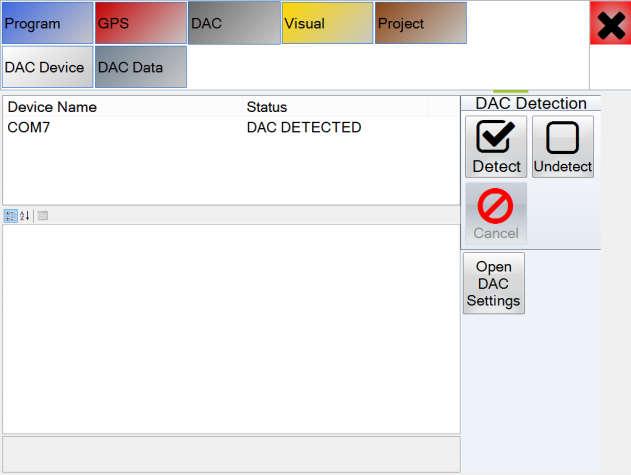 2: DAC 2X DAC 7000 Selection (within SD Drain ) Select Settings