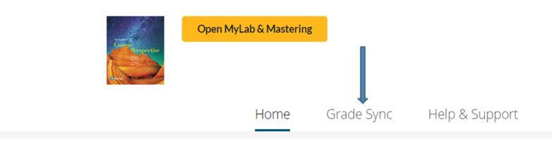 11) Once refreshed, the MyLab and Mastering page should read Open MyLab & Mastering. Click this button. NOTE: You may also get an Error Code. This indicates that the course is not created yet.