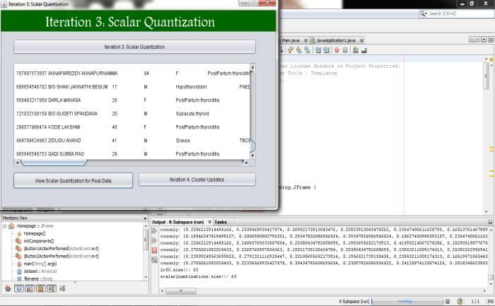 5Iteration-3 Results: Scalar Quantization is done in