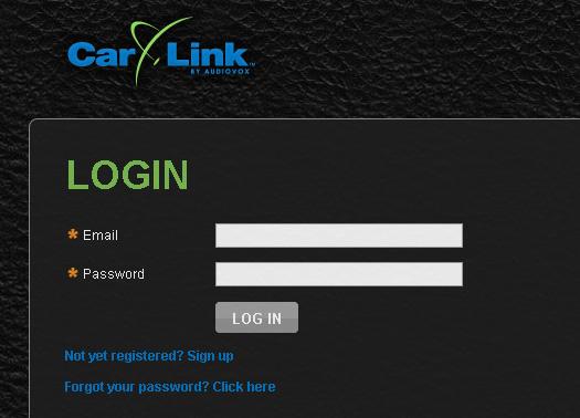 Online Web Access: Computer or Web Enabled Phone To access your CarLink features from a web browser go to my.