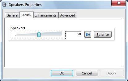 In the list that appears, select the audio device that you will use, and then click [Properties].