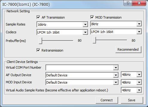 SETTINGS FOR A REMOTE STATION PC Connecting to a radio When the connection to the Server has succeeded, the radios that are physically connected to the Server are displayed on the Radio List screen.