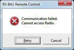 TROUBLESHOOTING Problem: Cannot access a radio with the Remote Controller To access a radio with the Remote Controller, configure the connection settings in the Connect Setting screen. (pp.