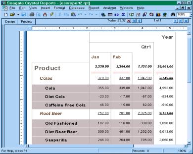 Figure 2. Tips on creating Figure 2 report Make labels bold and different colors. Highlight the label and right click to format the field. The font tab allows use to access all the font properties.