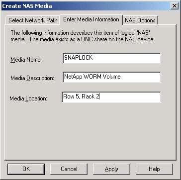 Click Properties to display the media. 5. Click Add. The following dialog box appears.