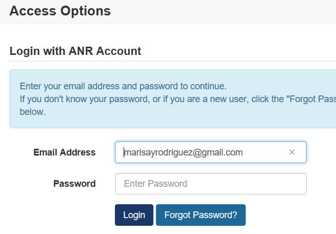 3) An email granting access will be sent to your email address.