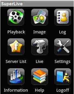 Main menu Playback playback record file Image