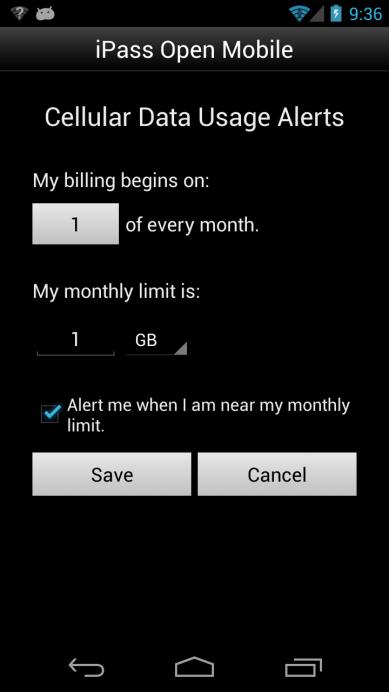 Under My billing begins on: tap the box to enter the first calendar day of your billing period. 3.