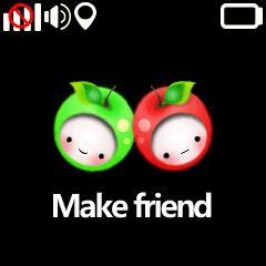 Make friend: touch watches to add each other as friends, there