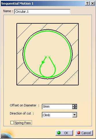 Sequential Groove Operation: Strategy (1/2) Circular: You can define a tool motion by approach, retract and complete circular