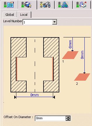 Sequential Groove Operation: Geometry (2/2) Local: The additional geometry (planes or depth and offsets) is managed in Local tab page.