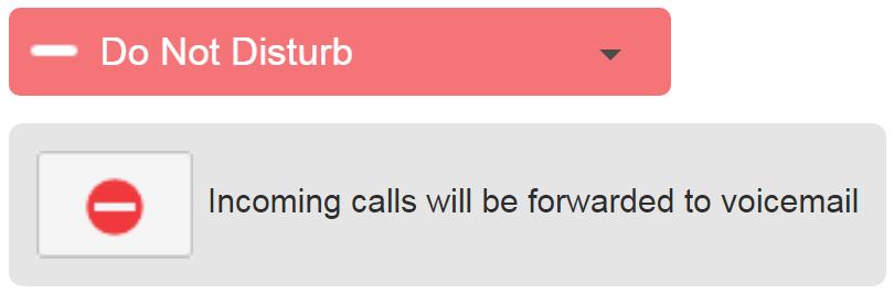 AirePBX CommPortal Guide 15 Figure 7: Do Not Disturb Incoming Call Settings Subscribers can use drop-down and input fields to configure how their incoming calls are handled.
