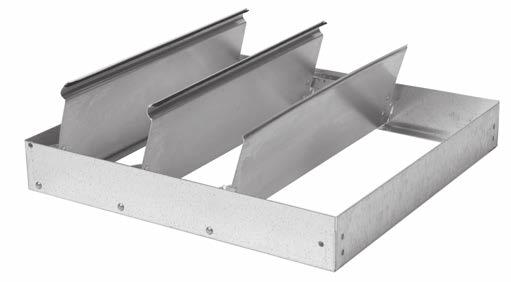BACKDRAFT DAMPERS Backdraft Dampers Model 411/611 Models 411 and 611 are a non-flanged horizontal mount exhaust backdraft damper. The frame is galvanized steel with aluminum blades.