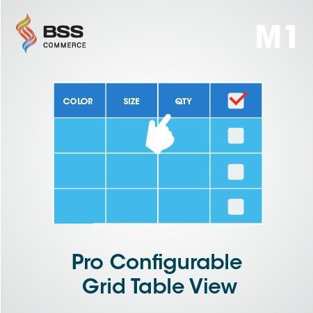 1 User Guide Pro Configurable Products Grid Table