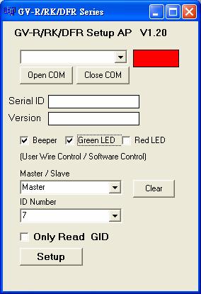 6. Setting UID or GID on GV-R/RK/DFR Config AP By default, the readers read the UID (unique identifier) on ID cards or key fobs.