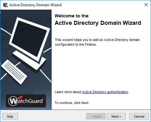 Active Directory Wizard 99 Policy Manager Select Next to