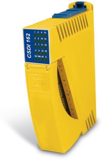 CSDI 162 C-DIAS SAFETY DIGITAL INPUT MODULE C-DIAS Safety Digital Input Module CSDI 162 Module Description The Safety input component series has the Safety integrity level SIL3 and/or SIL CL 3