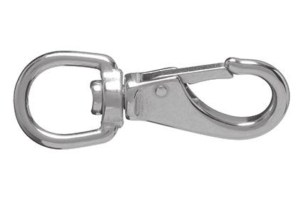6 STAINLESS STEEL POLISHED WITH STAINLESS STEEL SPRINGS FIXED EYE BOAT SNAP SWIVEL EYE BOAT SNAP info@henssgenhardware.