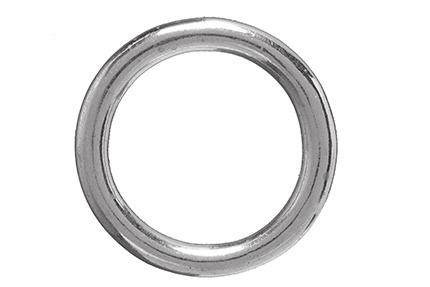 NORMAL STEEL HARNESS RINGS WELDED ROUND RING - NICKEL PLATED info@henssgenhardware.com 800 8 998 STOCK WIRE WIRE PCS/ BULK.