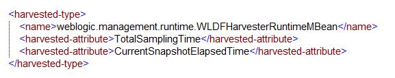 Harvesting an Attribute of a Type Configuring the Harvester The optional <harvested-attribute> element specifies that metrics are to be collected only for the listed attributes of the specified type.