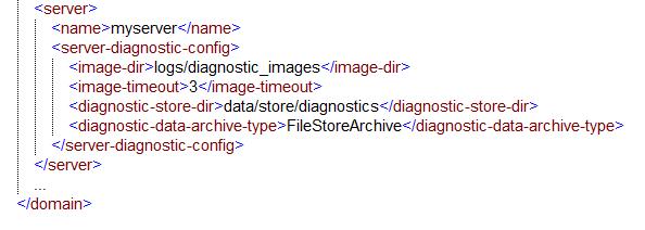 Diagnostic Image Capture & Archives Configuring and Using the WebLogic Diagnostic Framework Diagnostic Image Capture - Creates a diagnostic snapshot from the