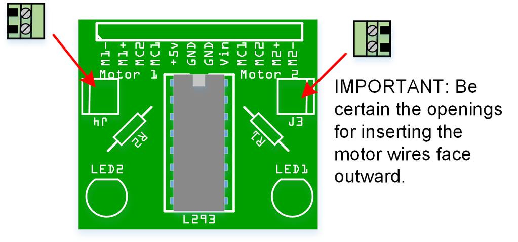 Figure HT7-6. Screw terminals soldered 5. Prepare a 12-pin male header as shown in HT7-7.