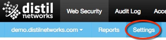 Web Security Overview Settings The domain settings area provides a series of simplified options to let you configure highly technical protection settings.