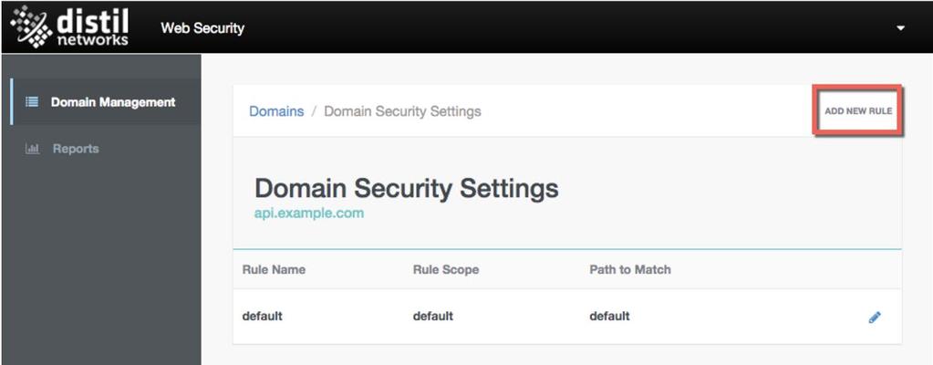 API Domain Management Security Settings Overview There are two types of actions available for your APIs: Monitor: Capture and identify malicious activity without blocking access to your APIs.