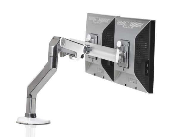 Features: M8 Monitor Arm with Crossbar Rugged, high-capacity construction supports dual-monitor applications with optional crossbar Built-in fine-tune adjustment ensures that double monitors line up