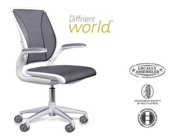 Diffrient chair *LIFETIME GUARANTEE Eight major parts, two manual controls, one comfortable you.