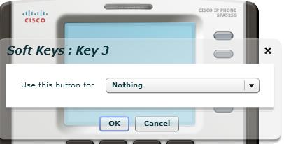 This will launch a pop- up allowing you to configure the key: Figure