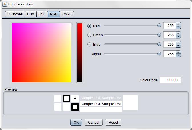 Glossary 17 Value Saturation Light HSL colour management