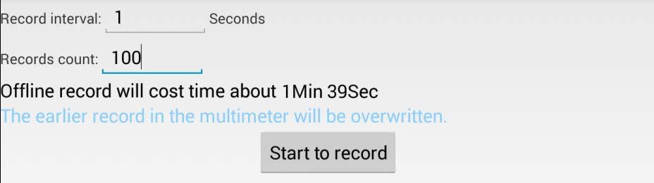 5.Multimeter Offline Record B33+ only 5.