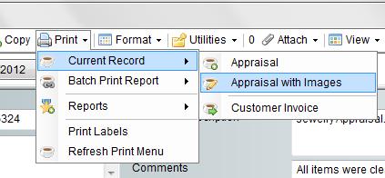 1-Step Appraisals - Printing Overview To print your Appraisal, click on the Print button above the Appraisal form and choose Current Record.