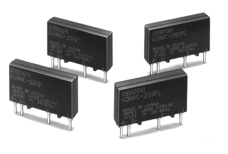 Solid State Relay G3MC Compact, Thin-profile, Low-cost SSR with Reinforced Insulation Small bottom surface area (approx. 80% of the conventional G3MB s), ideal for close PCB mounting.