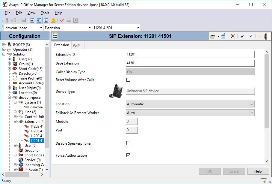 5.4. Administer SIP Extension From the configuration tree in the left pane, right-click on Extension and select New SIP from the pop-up list to add a new SIP extension.